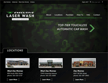 Tablet Screenshot of executivelaserwash.com